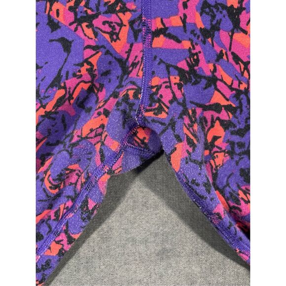 Nike Dri-FIT Leggings Women XL Purple Pink Athletic Training Colorful Athleisure - Picture 6 of 11